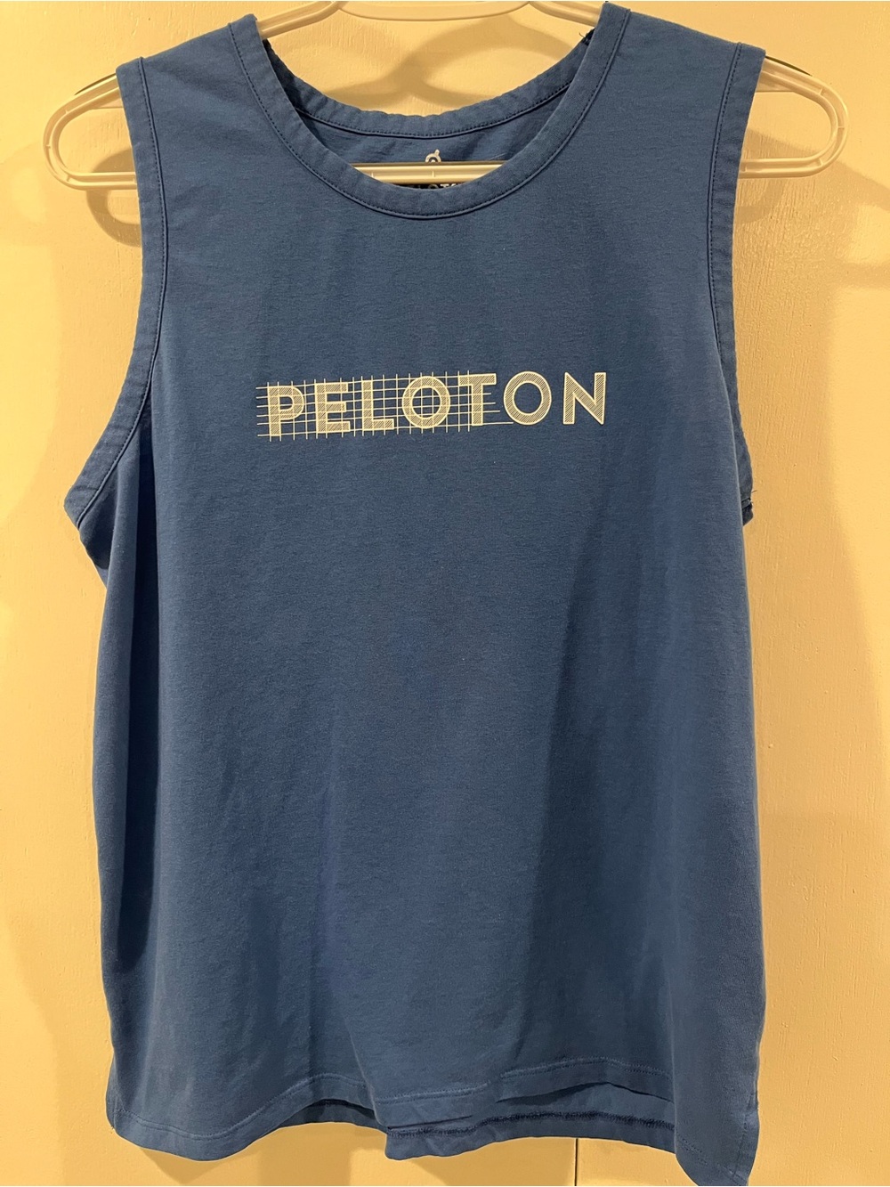 Peloton Blue Graphic Muscle Tank
